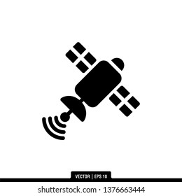 Satellite Icon Vector Illustration Logo Template
