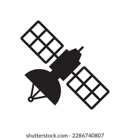 satellite icon vector illustration logo design