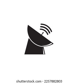SATELLITE ICON VECTOR ILLUSTRATION SYMBOL DESIGN