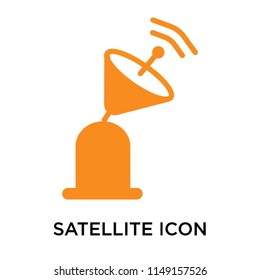 Satellite icon vector isolated on white background for your web and mobile app design, Satellite logo concept