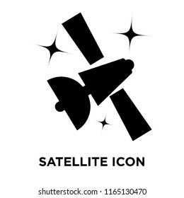 Satellite icon vector isolated on white background, Satellite transparent sign , navigation symbols