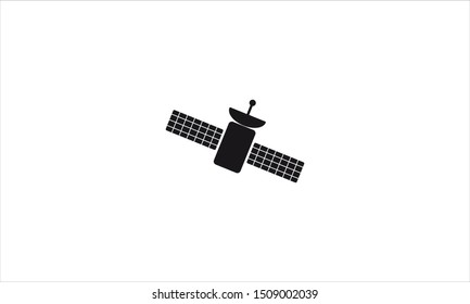Satellite icon vector logo sign and symbol isolated on white background