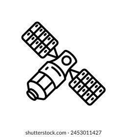 Satellite  icon in vector. Logotype
