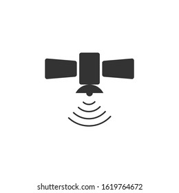 Satellite Icon vector sign isolated for graphic and web design. Satellite symbol template color editable on white background.