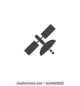 Satellite Icon vector sign isolated for graphic and web design. Satellite symbol template color editable on white background.