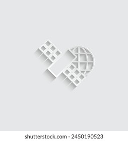 satellite  icon vector space symbol
