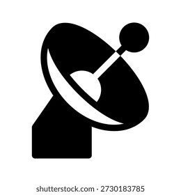 Ilustración de diseño de símbolo de Vector de icono de satélite