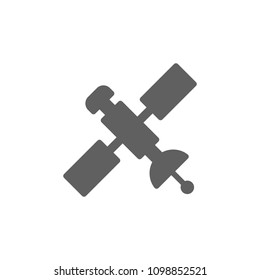 Satellite icon vector in trendy flat style isolated on white background