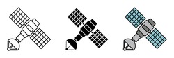 Satellite Icon, A Visually Appealing Icon Depicting A Satellite, Representing Communication, Technology, And Connectivity.