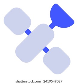 Icono de satélite para web, aplicación, uiux, infografía, etc