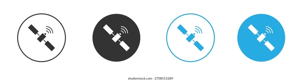 Satellite icon For web, mobile.Vector Illustration