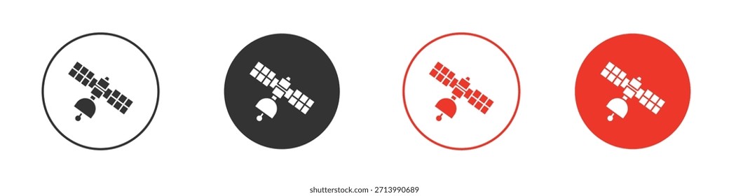 Icono del satélite. diseño del Vector del Web
