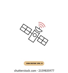 satellite icons  symbol vector elements for infographic web