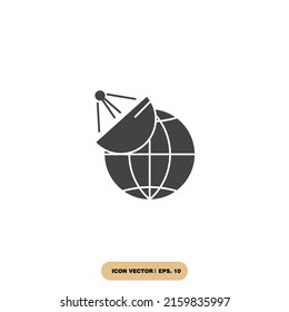satellite icons  symbol vector elements for infographic web