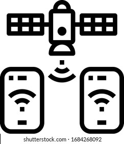 Satellite icons for web design, book, magazine, poster, ads, app, etc.
