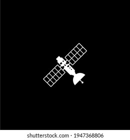 Ilustración satelital para el logotipo o elemento de diseño. Ilustración vectorial