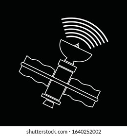 The satellite illustration vector, Conecting concept for business