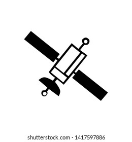 Satellite illustrations, suitable for creative logos, technological signs, satellite signs
