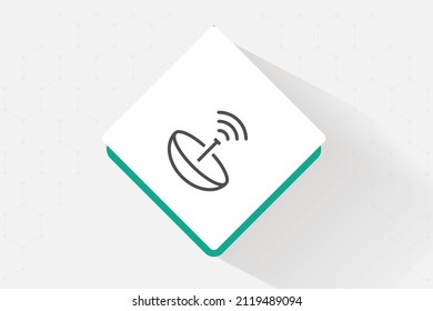 Satellite Internet icon vector design