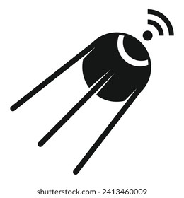 Satellite internet provider icon simple vector. Cloud business. Server data internet