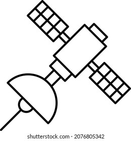 Icono de vector aislado por satélite que puede fácilmente modificar o editar

