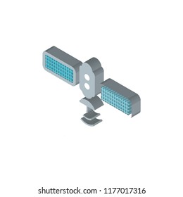 Satellite isometric left top view 3D icon