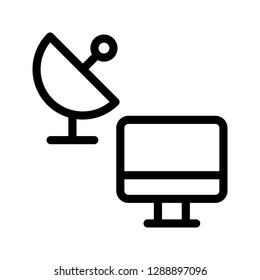 satellite line icon