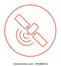 Satellite line icon.
