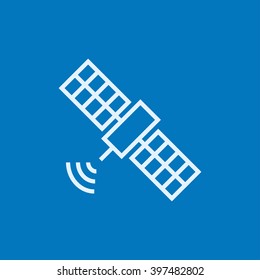 Satellite line icon.