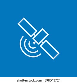 Satellite line icon.