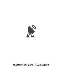 Satellitenliniensymbol, Umrisszeichen der Vektorillustration, lineares Piktogramm einzeln auf Weiß. Symbol, Logo-Illustration