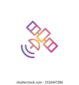Satellite  - Line Vector Icon