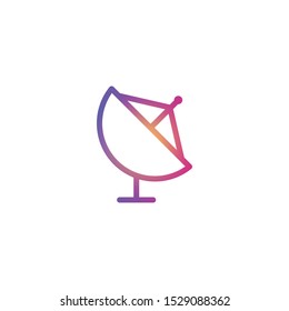 Satellite  - Line Vector Icon