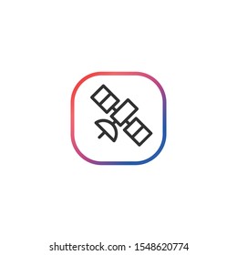 Satellite  - Line Vector Icon