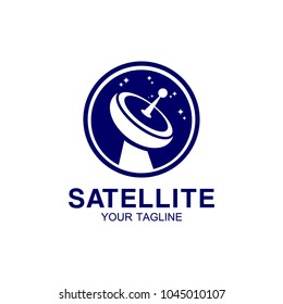 Satellite Logo Design Stock Vector (Royalty Free) 1045010107 | Shutterstock