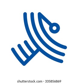 satellite logo vector. logo template.