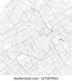 Satellite map of The Hague, Netherlands, Holland, city streets. Street map, city center