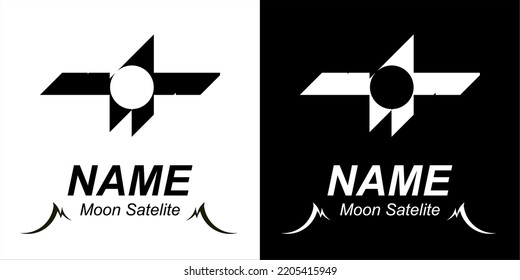 Der Satellit inmitten eines Mondes