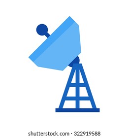 Satellite, military, radar icon vector image. Can also be used for military. Suitable for use on web apps, mobile apps and print media.