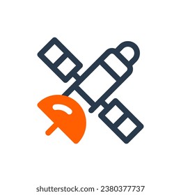 Satellite for Navigation Vector Icon Illustration