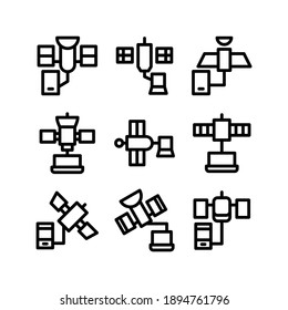 satellite network icon or logo isolated sign symbol vector illustration - Collection of high quality black style vector icons
