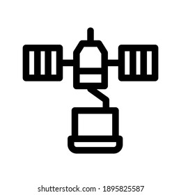 satellite network icon or logo isolated sign symbol vector illustration - high quality black style vector icons
