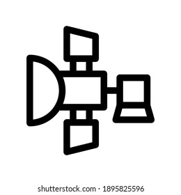 satellite network icon or logo isolated sign symbol vector illustration - high quality black style vector icons
