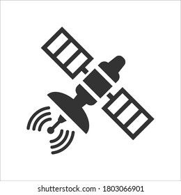 Satellite, network icon, vector graphics