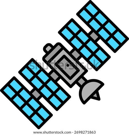 Satellite Orbiting Earth for Communication and Space Exploration