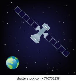 Satellite orbiting vector