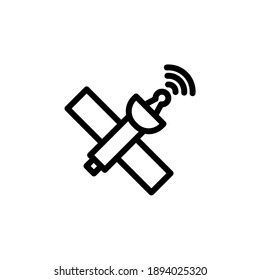 satellite outline Icon. internet of think vector illustration on white background