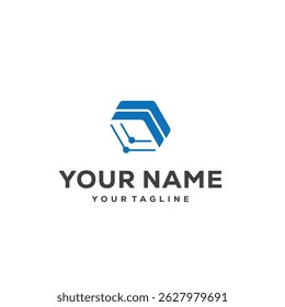 satellite parachute technology vector logo. logo design