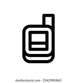 Satellite phone. Editable stroke vector icon.