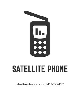 Satellite Phone Icon Satphone Communication Equipment Stock Vector ...